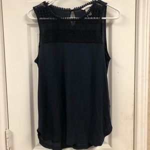 Navy H&M Lace Tank Top